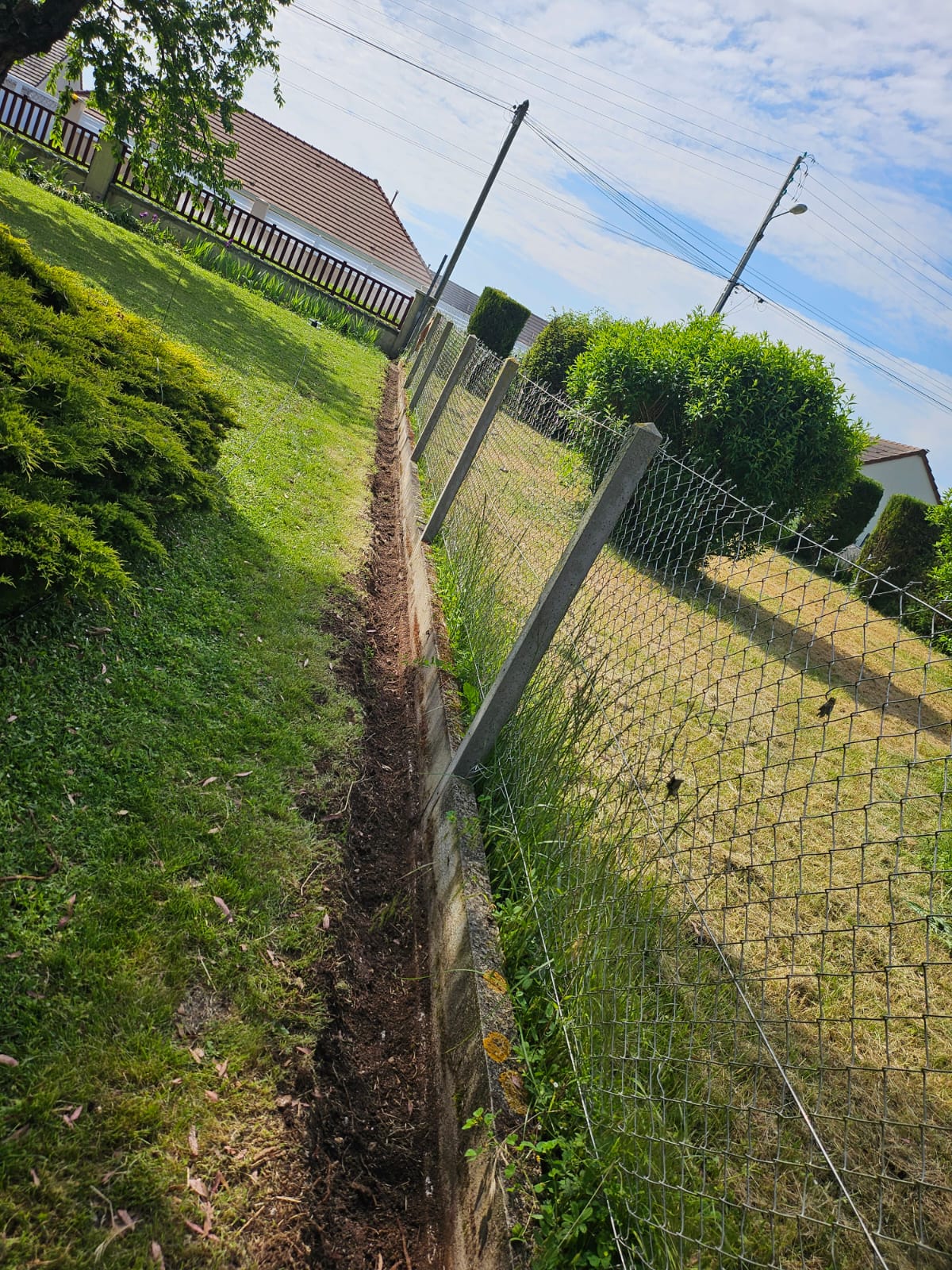 Pose cloture crosses 18340 avant - Pose clôture à Bourges 18000